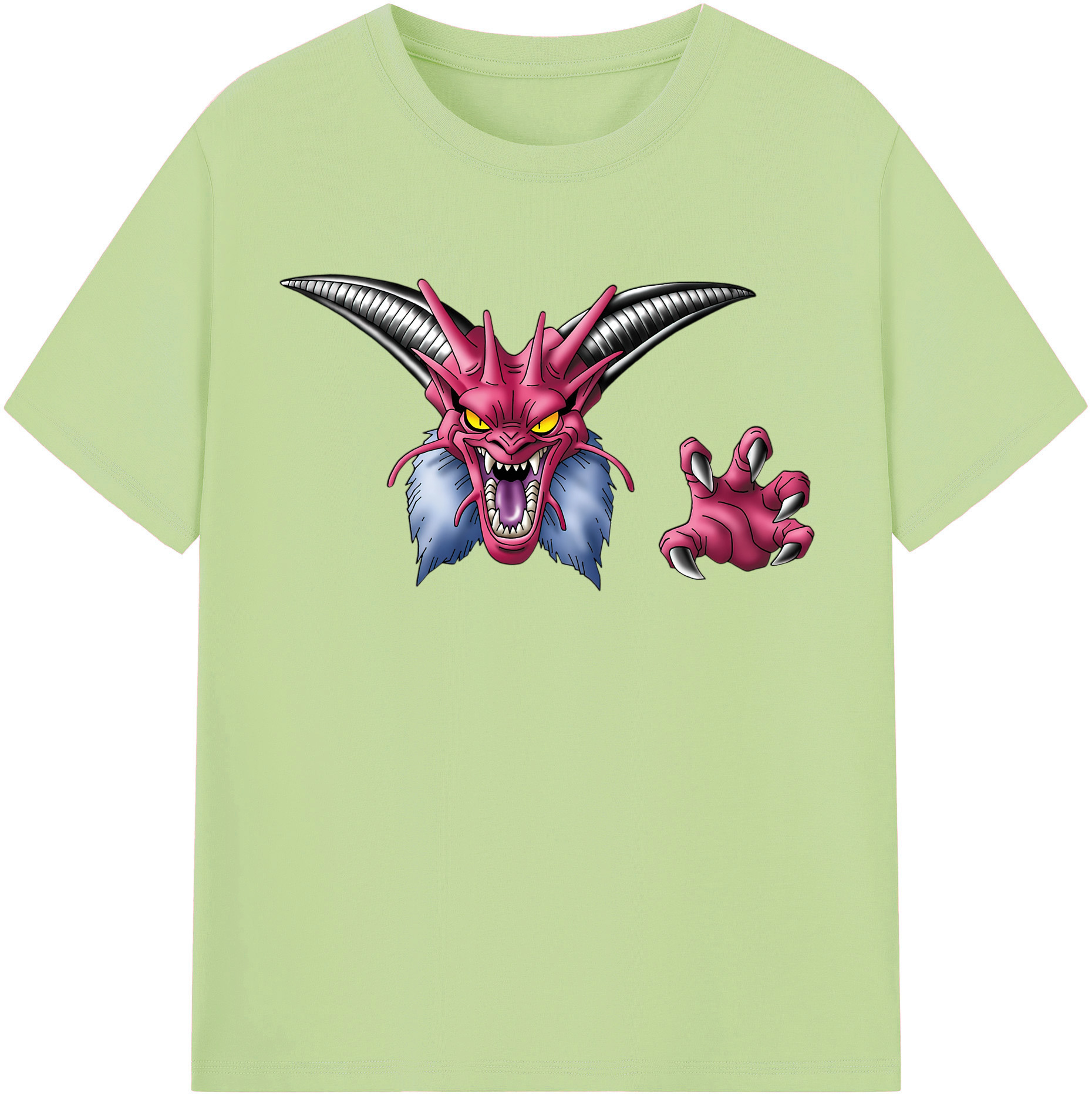 （画像用） ドラゴンクエスト Doragon Kuesuto Dragon Quest 綿100％半袖Tシャツ（フロントプリント）